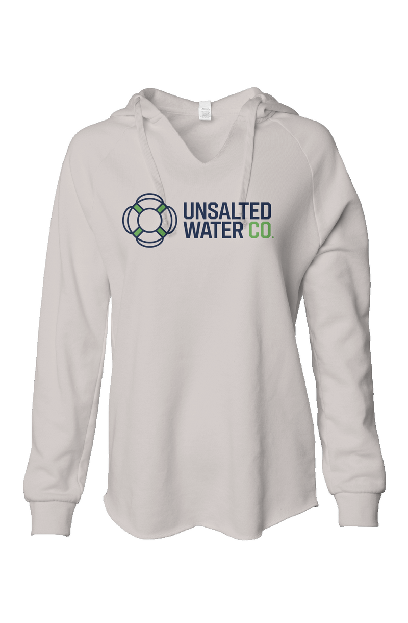 Womens Lightweight  Wash Hooded Sweatshirt