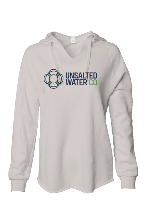 Womens Lightweight  Wash Hooded Sweatshirt