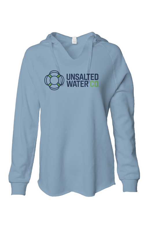 Womens Lightweight  Wash Hooded Sweatshirt