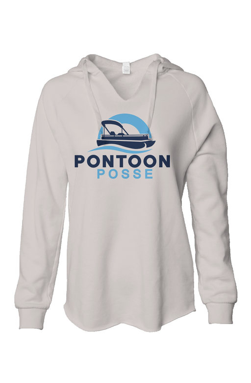 Womens Lightweight  Wash Hooded Sweatshirt