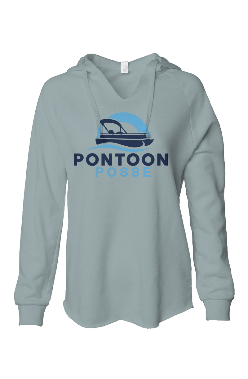 Womens Lightweight  Wash Hooded Sweatshirt