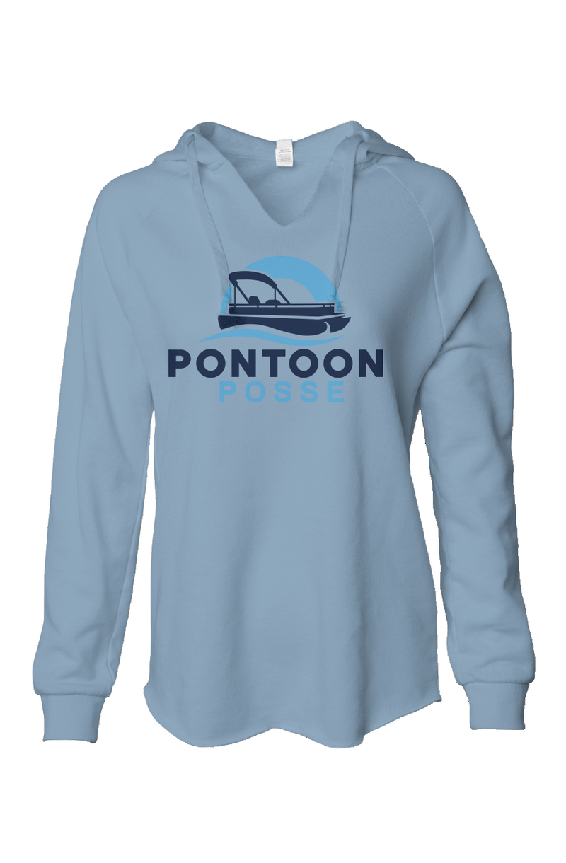 Womens Lightweight  Wash Hooded Sweatshirt