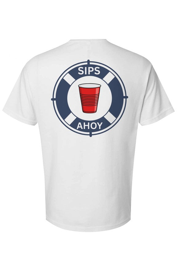 Sips Ahoy Unisex Solo Cup Medium Weight T-Shirt