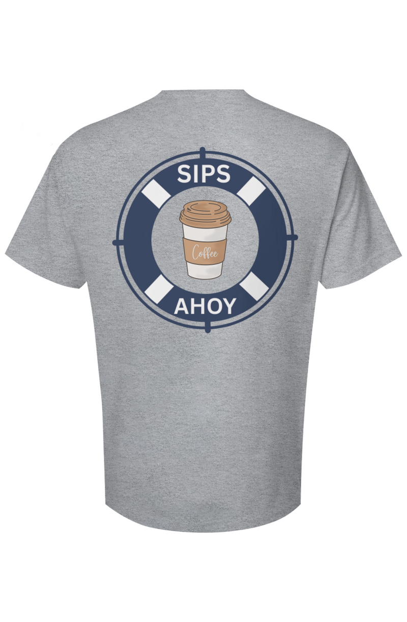Sips Ahoy Coffee Unisex T-shirt