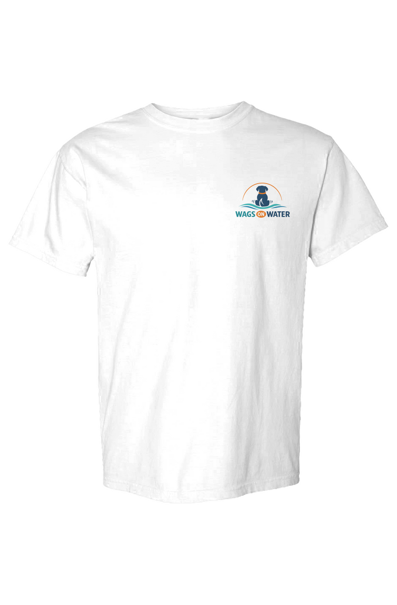 Dock Dog Wags On Water Unisex Tshirt