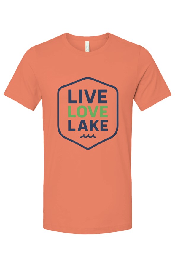 Live Love Lake Bright Color Unisex Medium Weight T Shirt