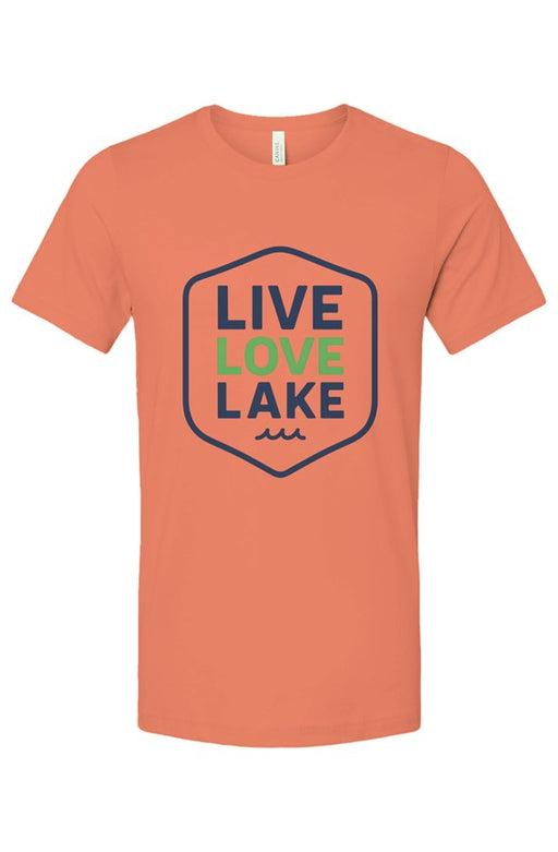 Live Love Lake Bright Color Unisex Medium Weight T Shirt