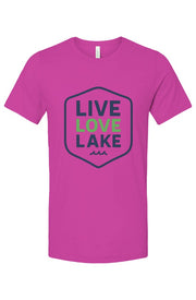 Live Love Lake Bright Color Unisex Medium Weight T Shirt