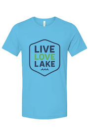 Live Love Lake Bright Color Unisex Medium Weight T Shirt