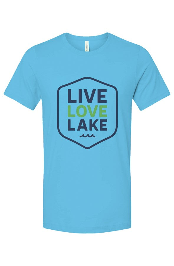 Live Love Lake Bright Color Unisex Medium Weight T Shirt