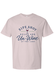 Relax and Un Wine at the Lake Heavyweight Tee