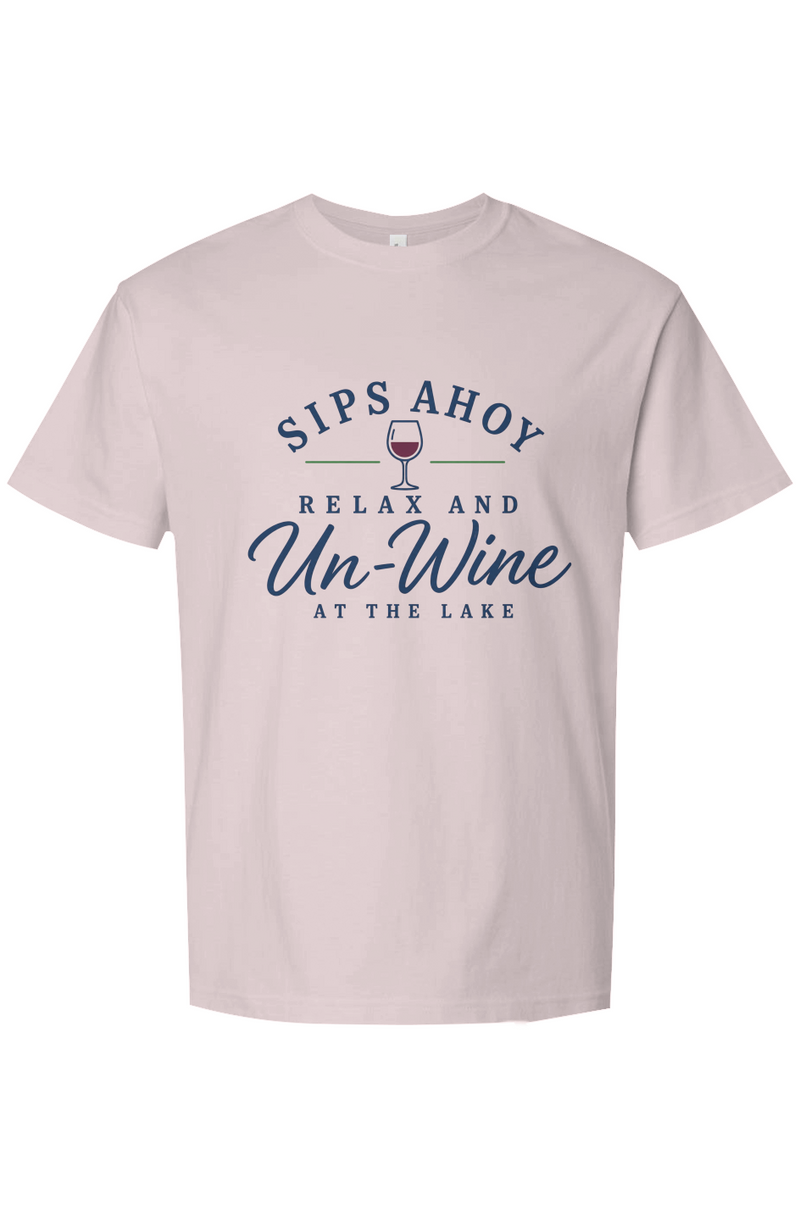 Relax and Un Wine at the Lake Heavyweight Tee