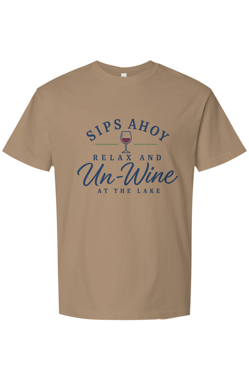 Relax and Un Wine at the Lake Heavyweight Tee