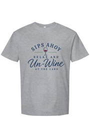 Relax and Un Wine at the Lake Heavyweight Tee