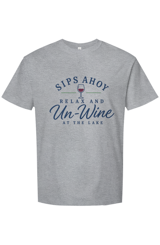 Relax and Un Wine at the Lake Heavyweight Tee