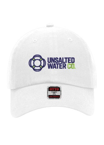 Embroidered Unsalted Water Co. 6 Panel Baseball Cap