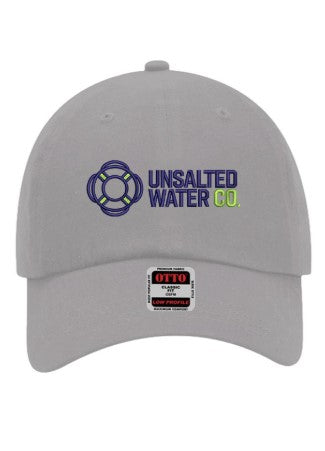 Embroidered Unsalted Water Co. 6 Panel Baseball Cap