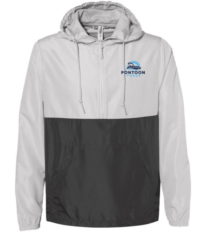 Pontoon Posse Lightweight Quarter Zip Pullover Windbreaker- Unisex